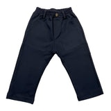 CICCINO pantalone tinta unita cn elastico in vita Blu per Neonato CCB0326 BLU CICCINO