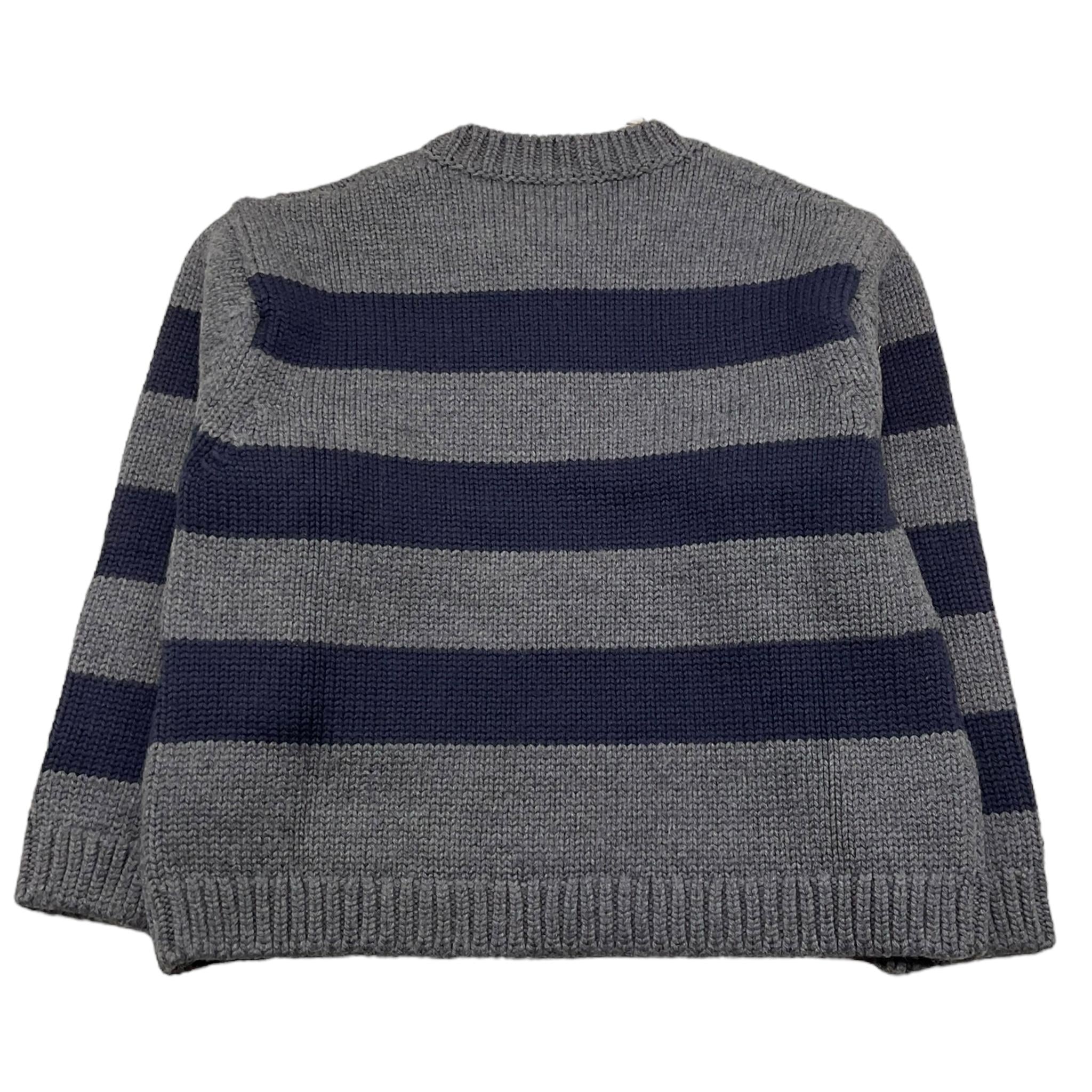 DOU DOU maglia girocollo fantasia a righe bicolore Grigio/blu per Bambino DV9P10 GRIGIO/BLU DOU DOU