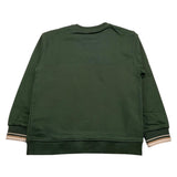 JECKERSON felpa chiusa girocollo tinta unita cn stampa macchina Verde per Bambino JB4286 VERDE JECKERSON