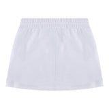 DOLCE & GABBANA gonna tinta unita con logo Bianco per Bambina L5JIA2 BIANCO DOLCE & GABBANA