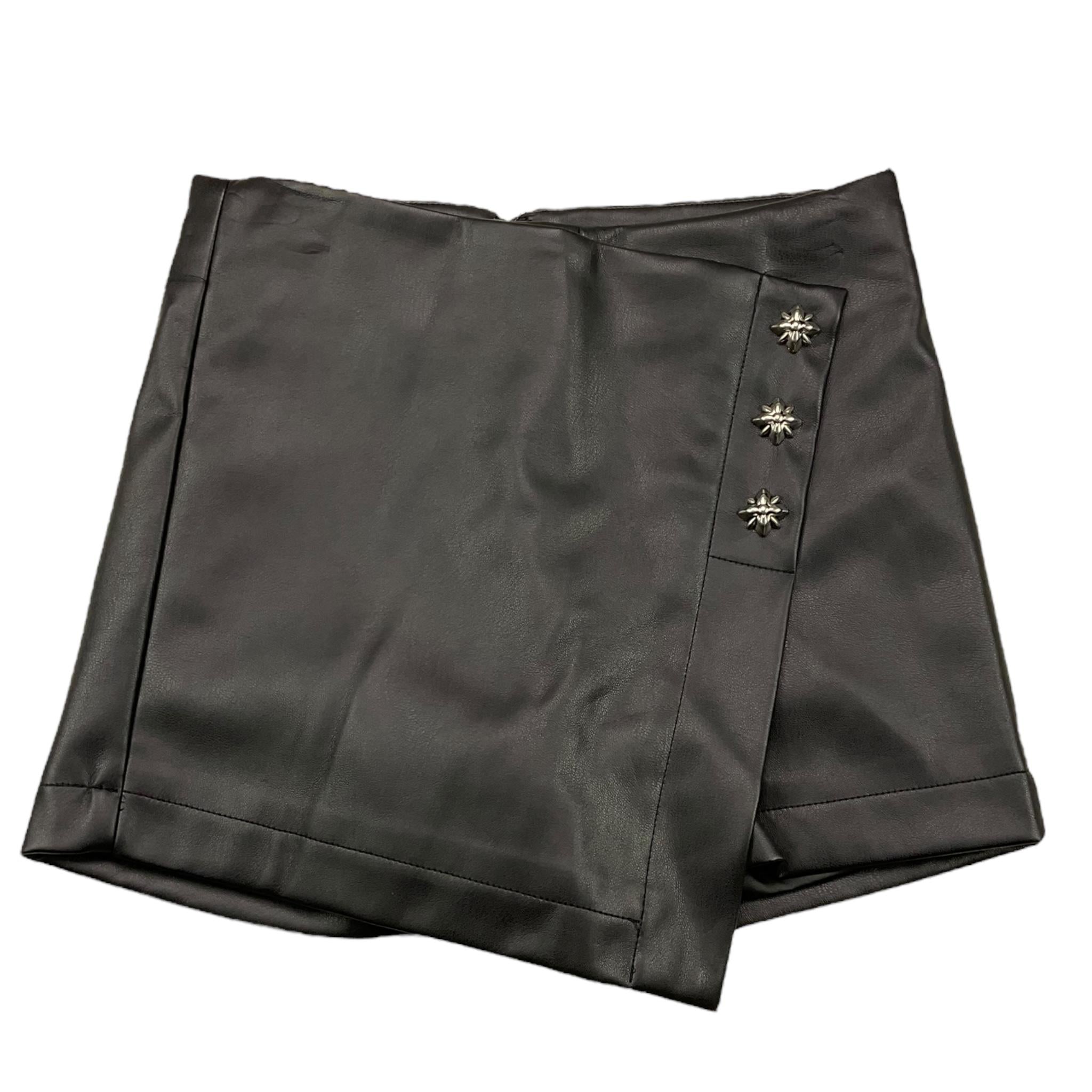 JOHN RICHMOND short in ecopelle tinta unita Nero per Bambina RGA25180GO NERO JOHN RICHMOND