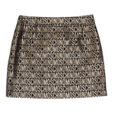 MOSCHINO gonna tinta unita logata Nero per Bambina HDJ038 NERO MOSCHINO