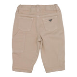 EMPORIO ARMANI pantalone tinta unita con elastico in vita Beige per Bambino 6DHJ95XJ BEIGE EMPORIO ARMANI