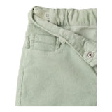 IL GUFO pantalone tinta unita con girovita regolabile Verde acqua per Neonato A24PL093V6022 VERDE ACQUA IL GUFO