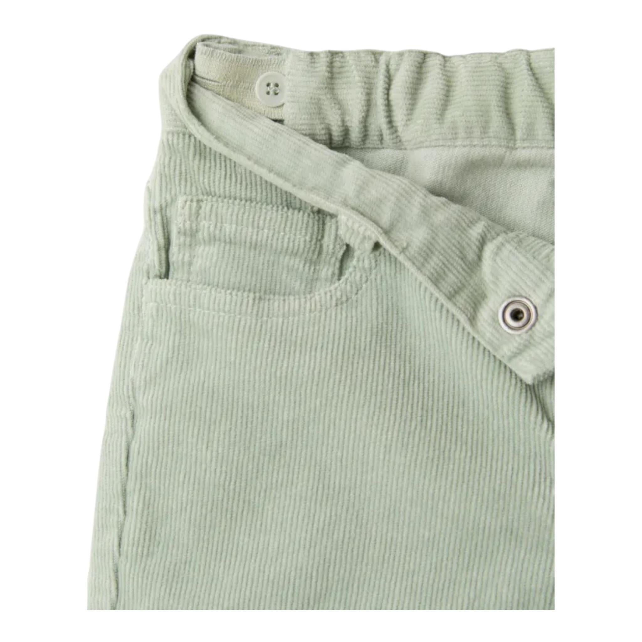 IL GUFO pantalone tinta unita con girovita regolabile Verde acqua per Neonato A24PL093V6022 VERDE ACQUA IL GUFO