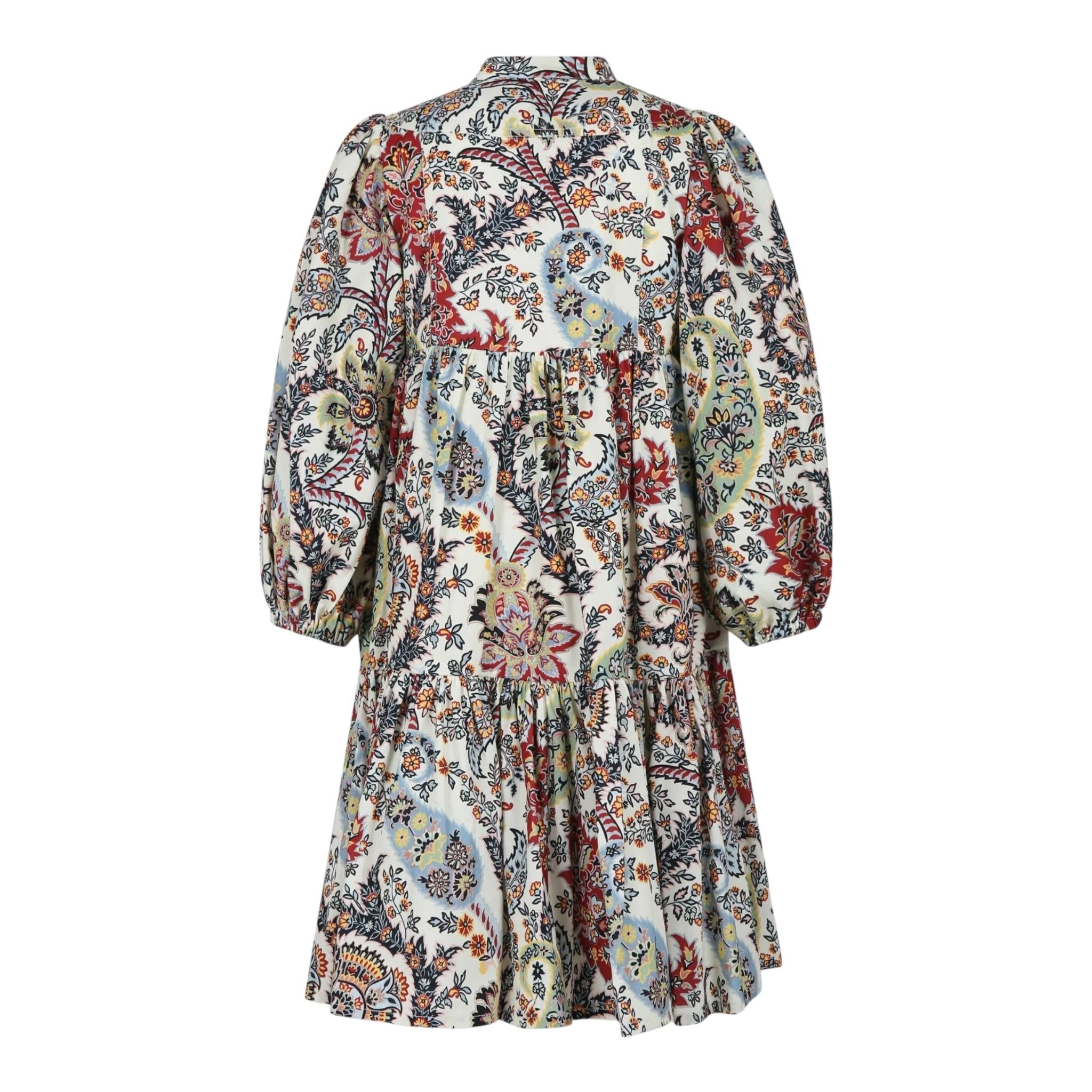 ETRO abito tinta unita con fantasia Panna per Bambina GV1B20X PANNA ETRO