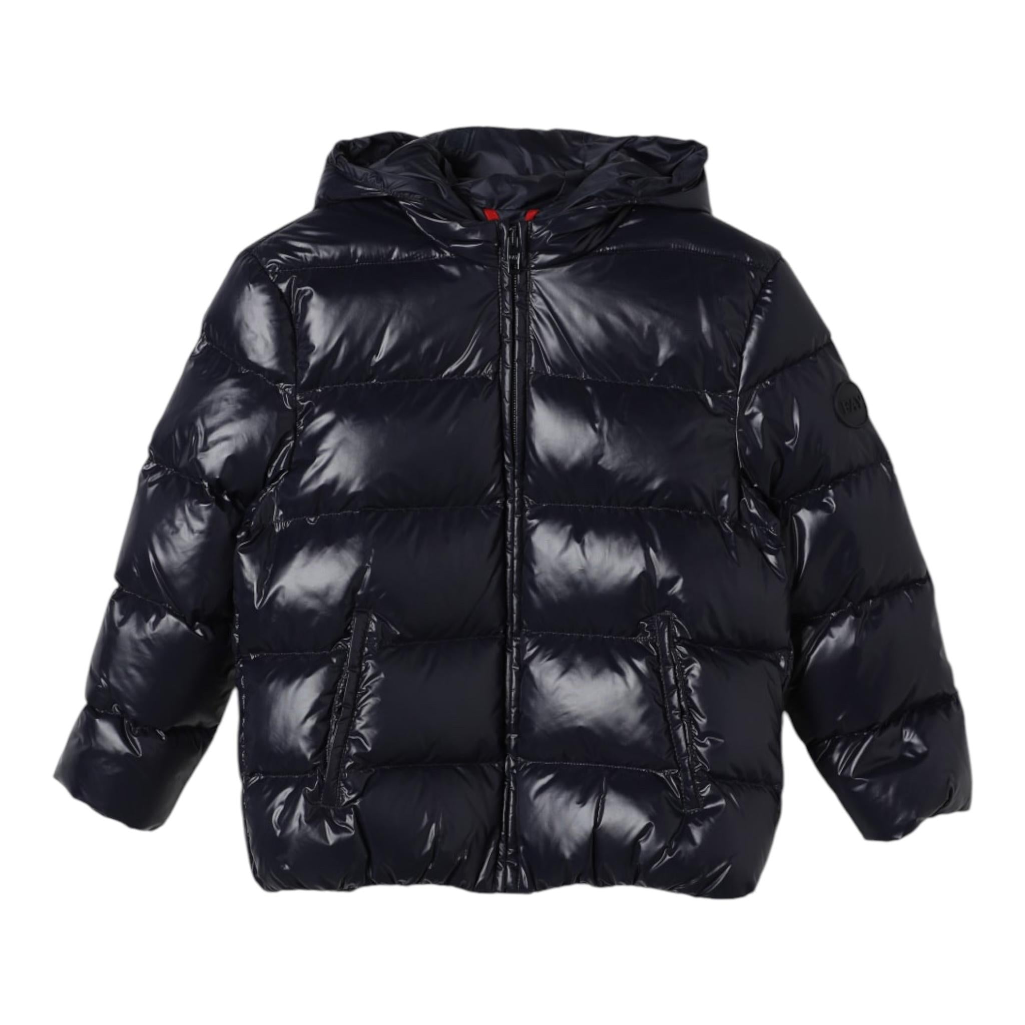 FAY giubbino tinta unita con zip e cappuccio Blu per Neonato FV2P47 BLU FAY