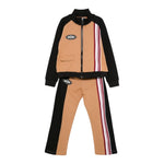 MOSCHINO completo 2 pezzi felpa-pantalone bicolore Beige per Bambino HUK041 BEIGE MOSCHINO