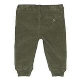 IL GUFO pantalone tinta unita con girovita regolabile Verde per Neonato A24PL050V6019 VERDE IL GUFO
