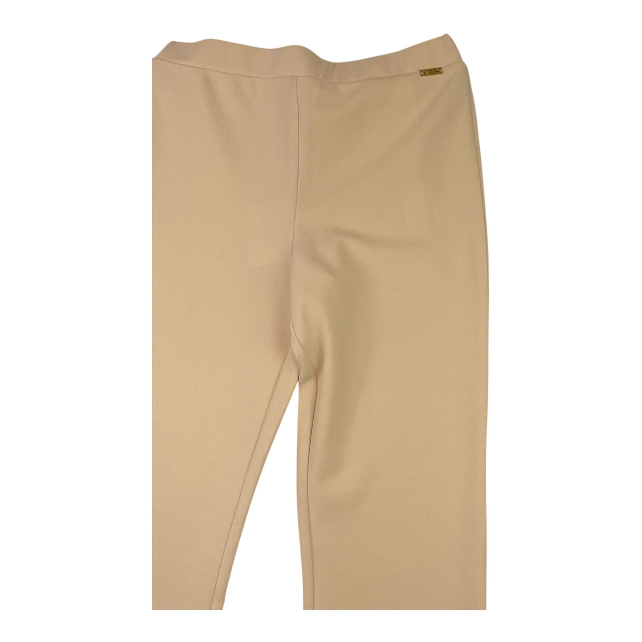 LIU JO pantalone tinta unita modello a zampa Beige per Bambina GF3048 BEIGE LIU JO