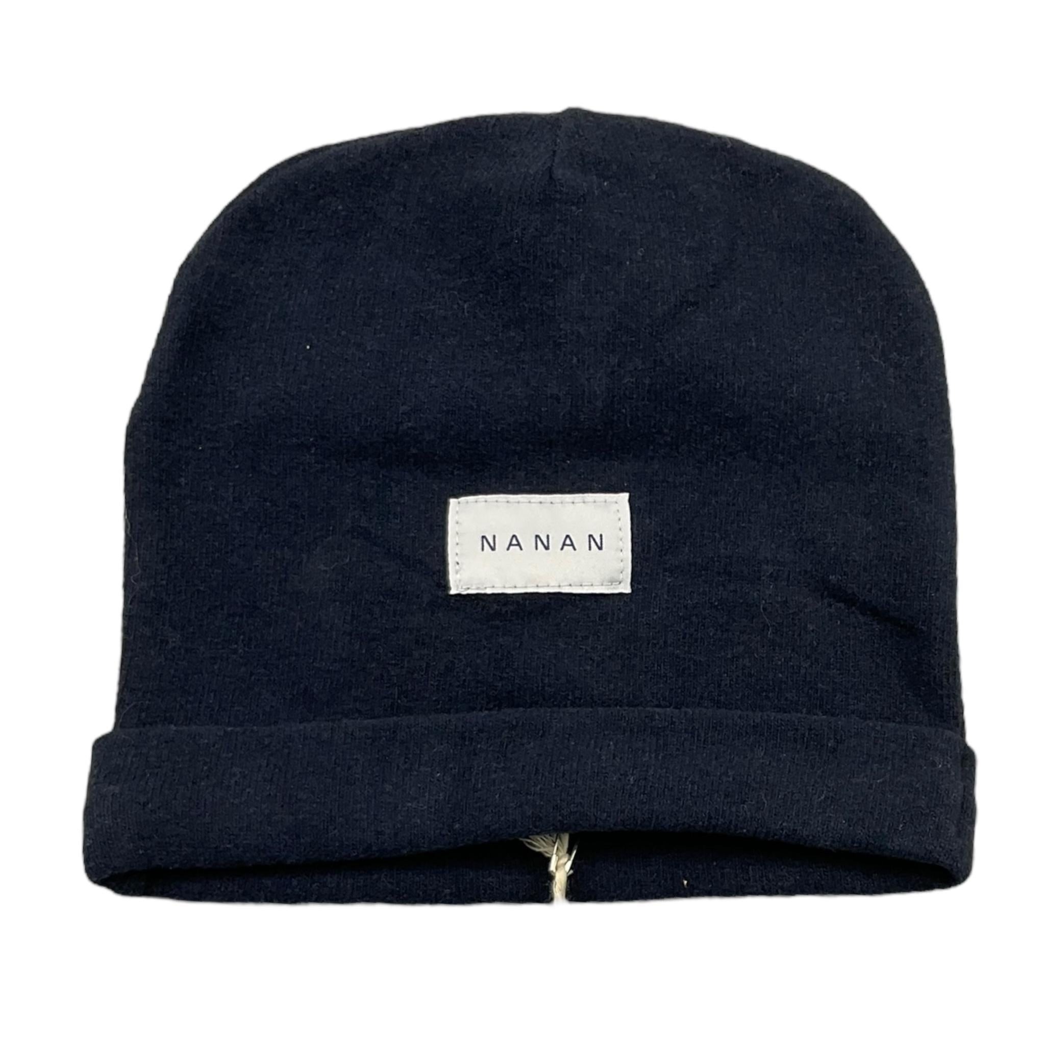 NANAN cappello tinta unita con logo Blu per Neonato I24212MDBL BLU NANAN