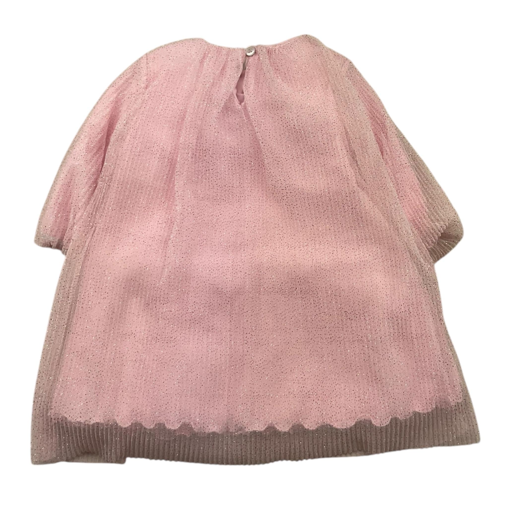 LE BEBE' abito manica lunga tinta unita Rosa per Neonata LBG6173 ROSA LE BEBE'
