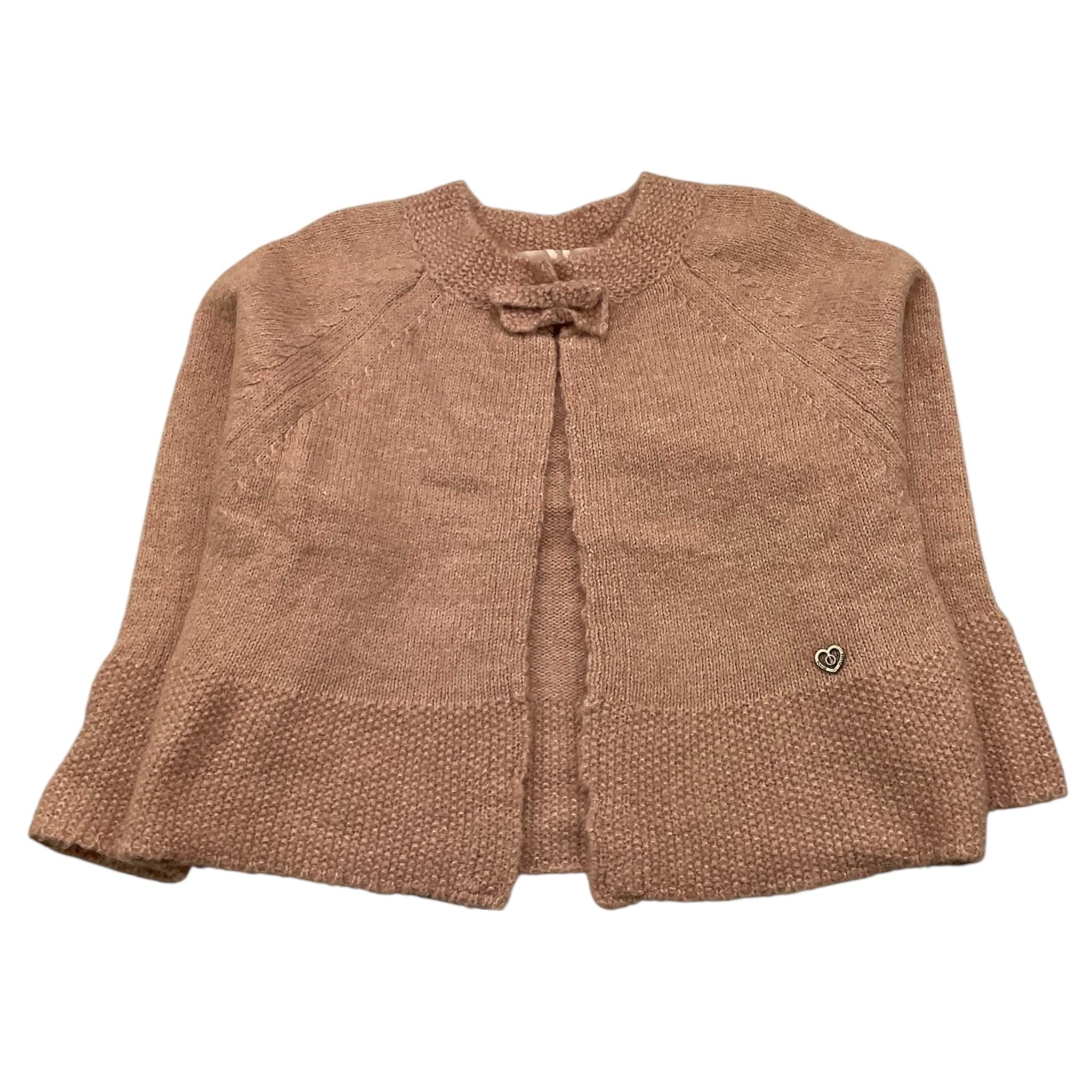 PLEASE cardigan tinta unita Rosa per Bambina NB75230G65 ROSA PLEASE