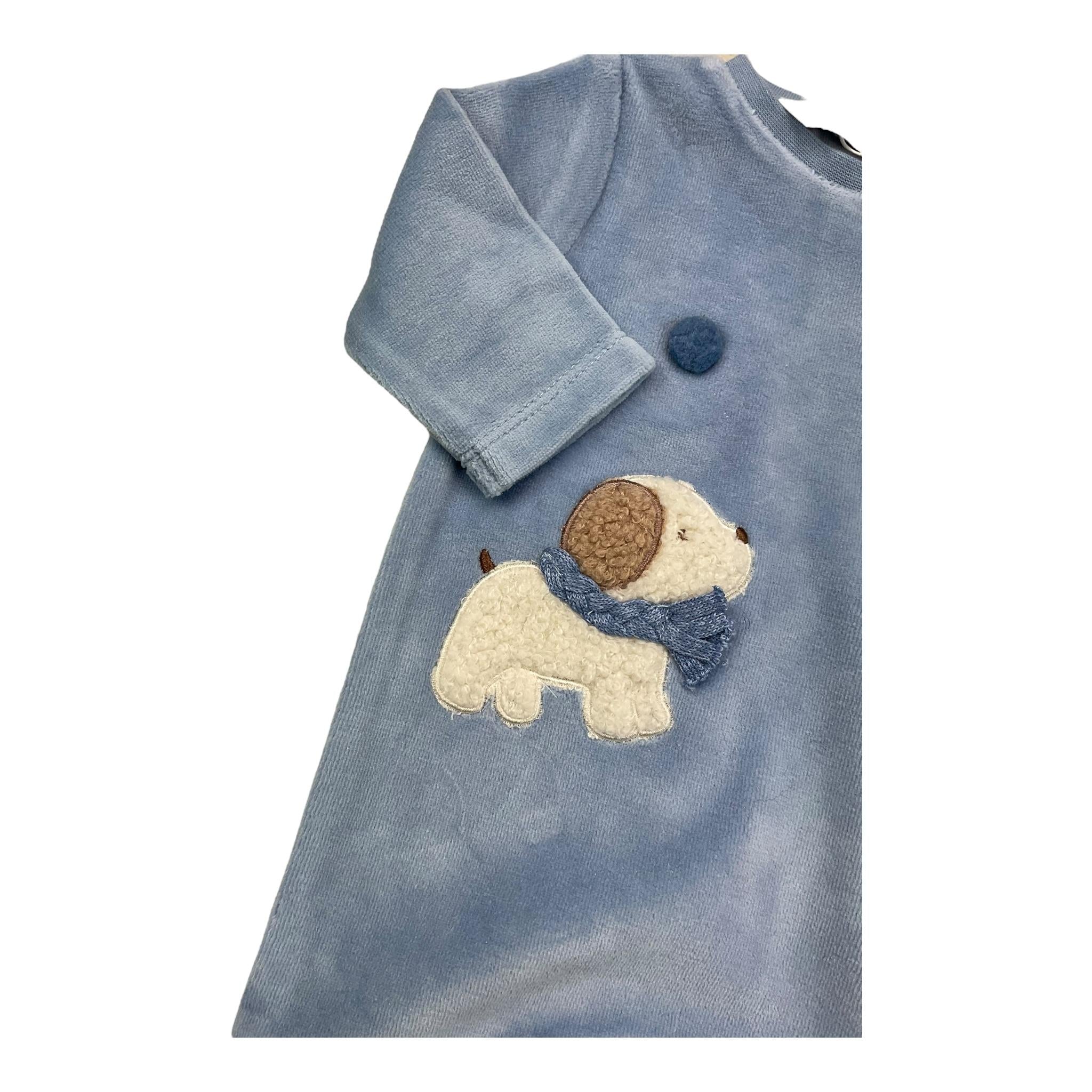 MAYORAL tutina manica lunga in ciniglia tinta unita Azzurro per Neonato 2792 AZZURRO MAYORAL