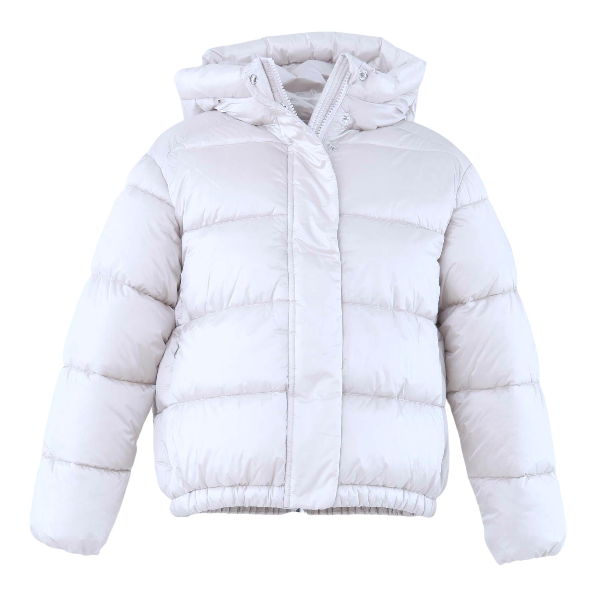 SAVE THE DUCK giubbino tinta unita con cappucci Grigio per Bambina J314543G GRIGIO SAVE THE DUCK