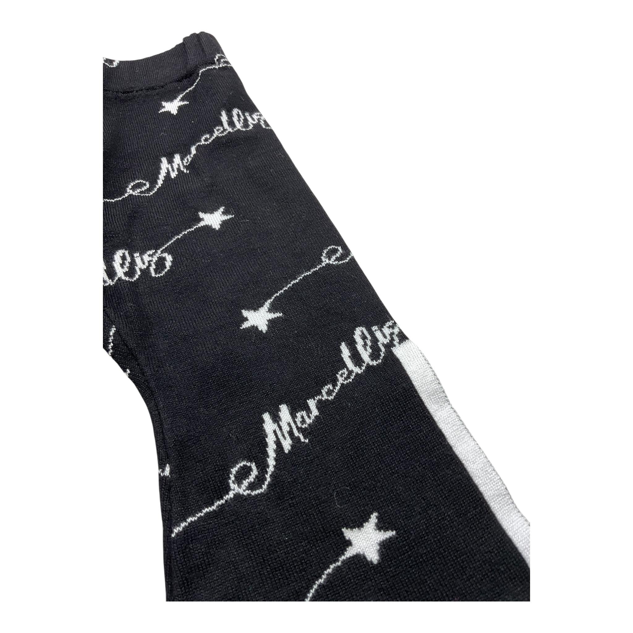 MARC ELLIS pantalone modello a zampa tinta unita logato Nero per Neonata JMNPT00182XX NERO MARC ELLIS