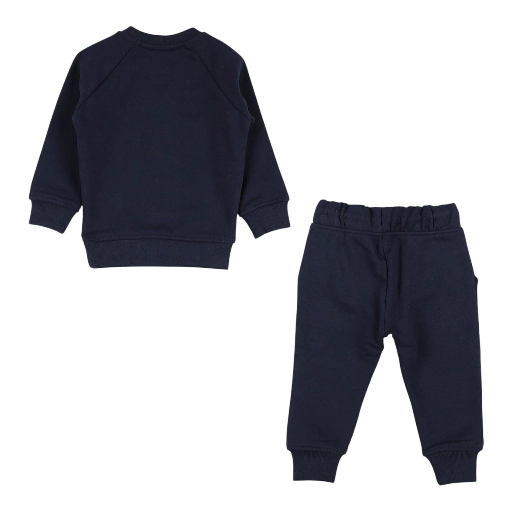 TRUSSARDI completo 2pz felpa-pantalone Blu per Neonata TIA24156CFN BLU TRUSSARDI