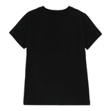 ELISABETTA FRANCHI tshirt girocollo tinta unita con logo Nero per Bambina EFTS225 NERO ELISABETTA FRANCHI