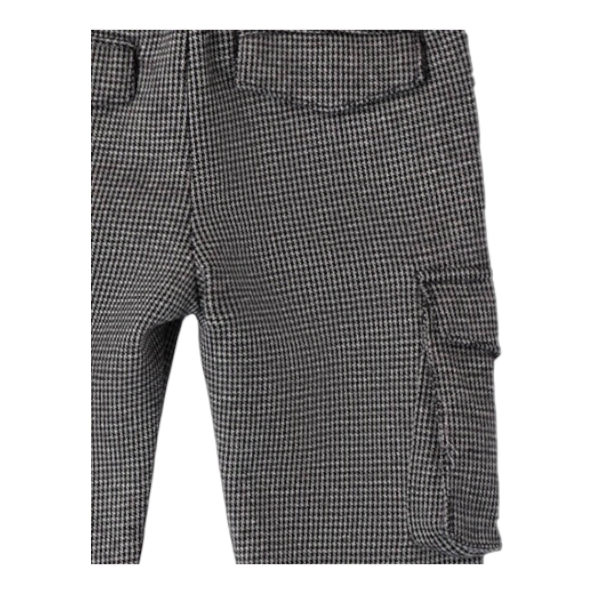 SARABANDA pantalone tinta unita con microfantasia Bianco per Bambino 0A163 BIANCO SARABANDA