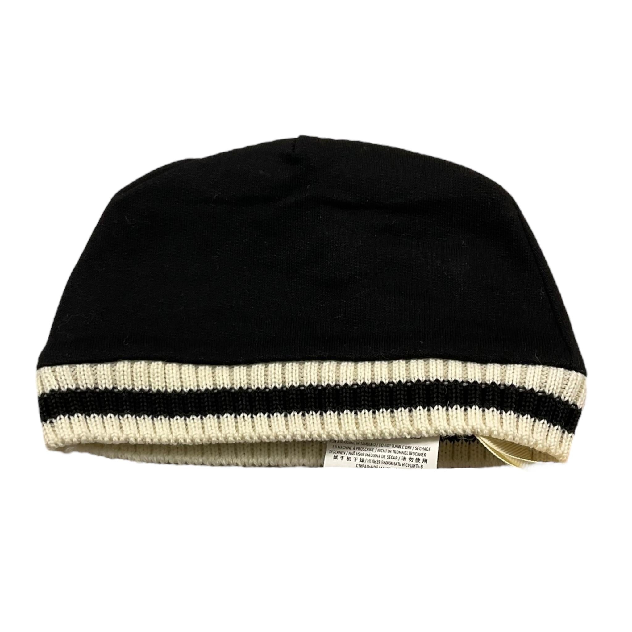 ELISABETTA FRANCHI cappello tinta unita con logo Nero per Neonata ENCP060 NERO ELISABETTA FRANCHI