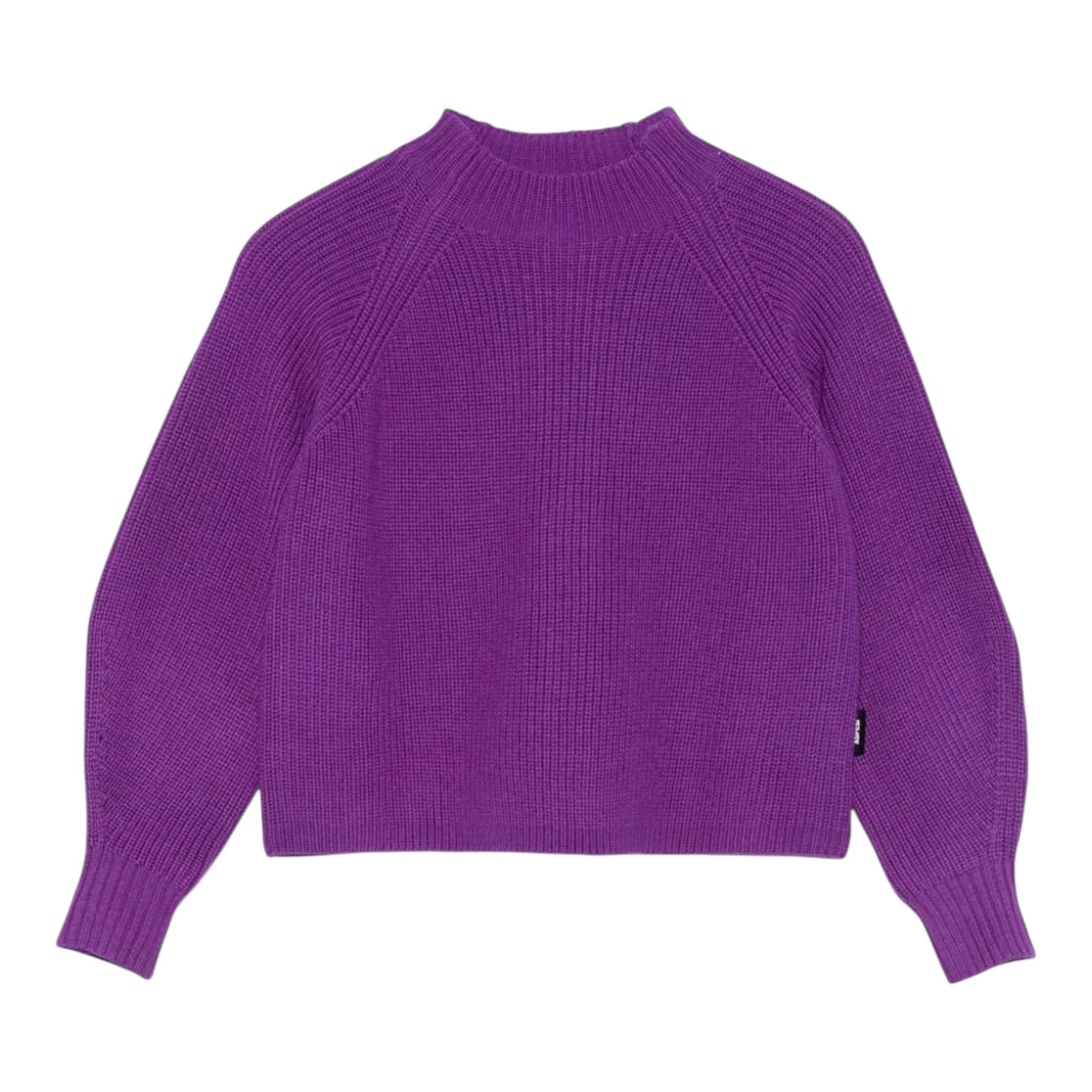ASPESI maglia modello crop tinta unita mezzo collo Viola per Bambina F24035MAEM908 VIOLA ASPESI