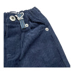 Y-CLU pantalone tinta unita in camoscio con girovita regolabile Blu per Neonato BY10 BLU Y-CLU