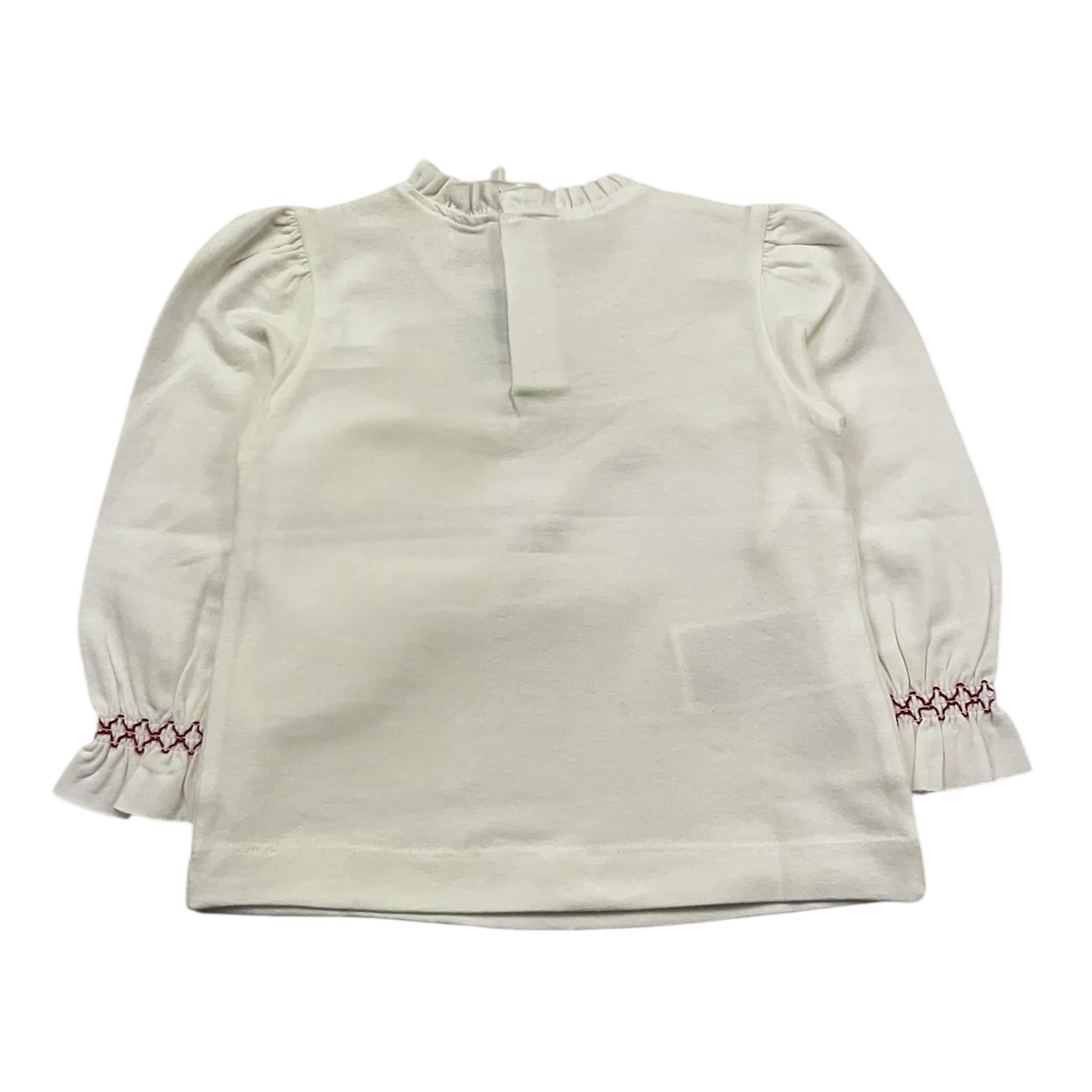 MAYORAL shirt girocollo tinta unita con stampa in contrasto Panna per Neonata 2048 PANNA MAYORAL