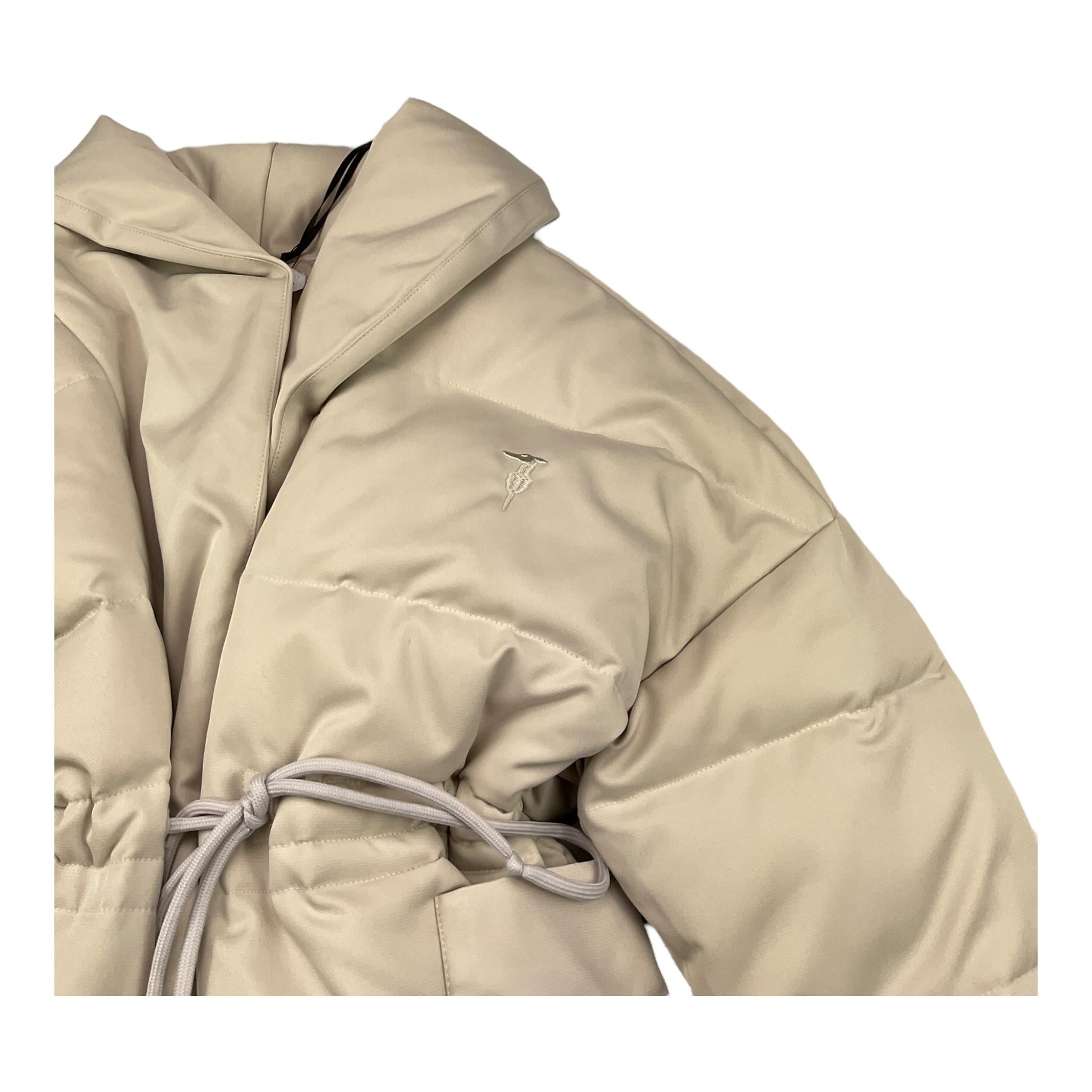 TRUSSARDI giubbino tinta unita con elastico in vita Beige per Bambina TGA2501 BEIGE TRUSSARDI