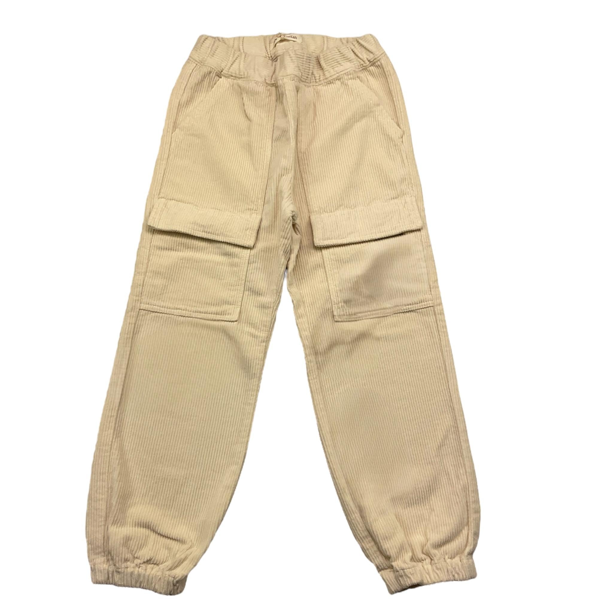ZHOE & TOBIAH pantalone tinta unita a costine Panna per NEONAO PJK19X PANNA ZHOE & TOBIAH