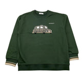 JECKERSON felpa chiusa girocollo tinta unita cn stampa macchina Verde per Bambino JB4286 VERDE JECKERSON