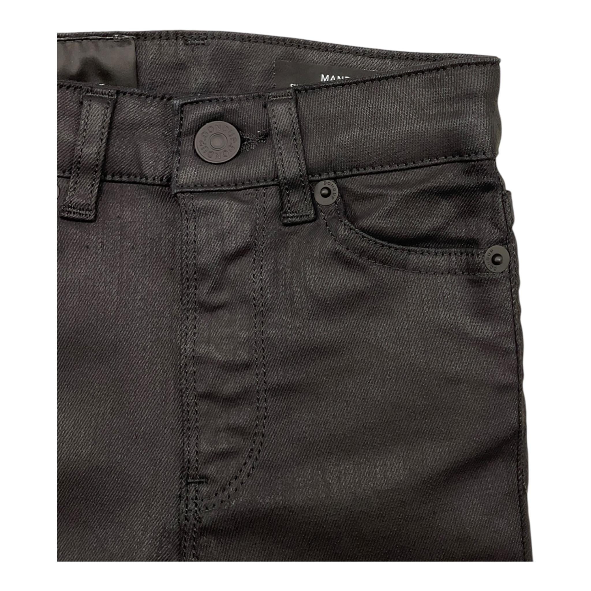 DONDUP pantalone tinta unita modello zampa Nero per Neonata DFPA105N NERO DONDUP