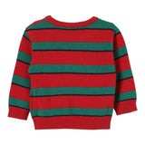 MOSCHINO maglia girocollo fantasia a righe con ricamo orso Rosso/verde per Neonato MXW00J ROSSO/VERDE MOSCHINO