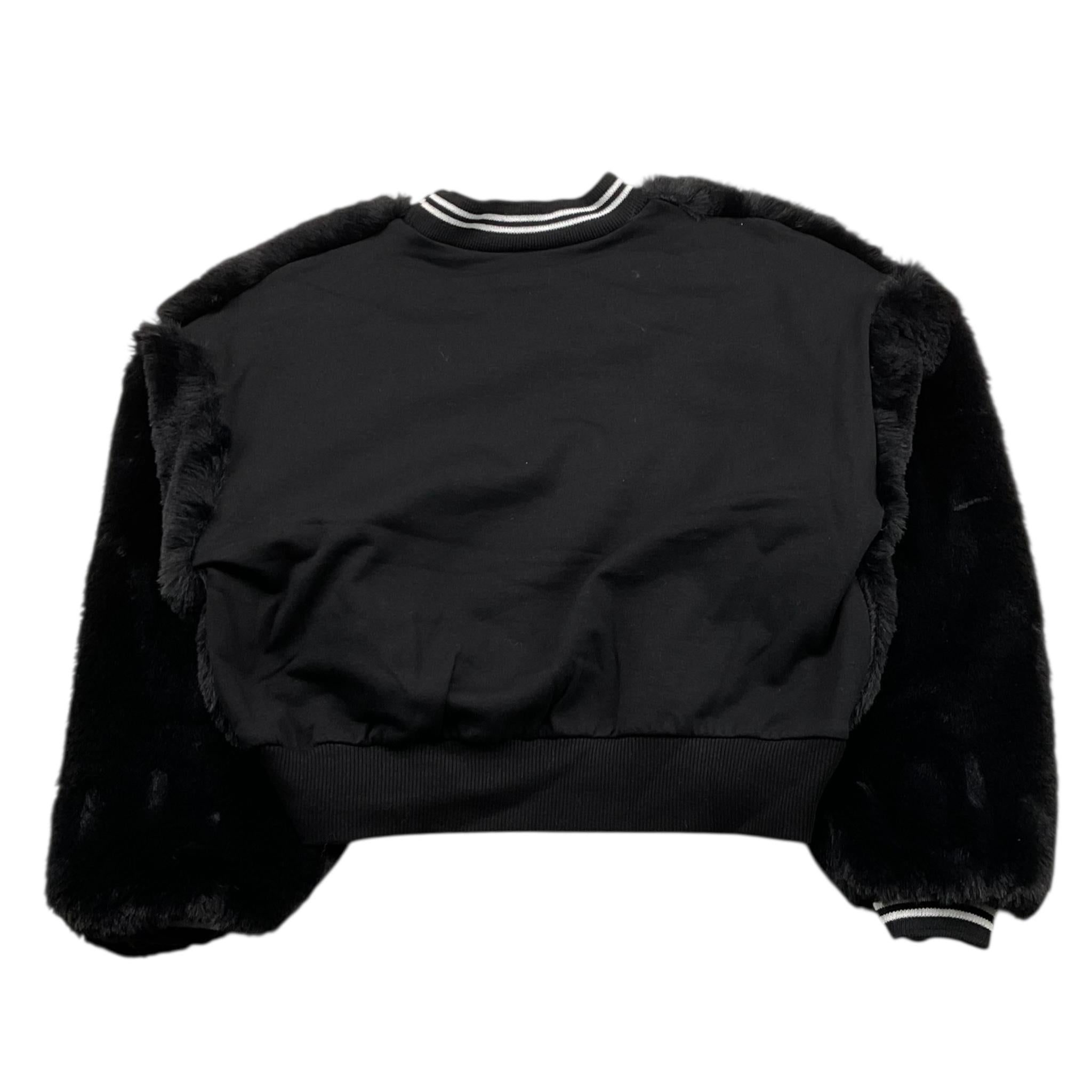 NAICE felpa chiusa girocollo tinta unita Nero per Bambina 23996 NERO NAICE
