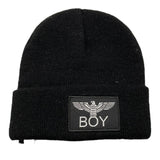 BOY LONDON cappell tinta unita con logo Nero per Neonato CABL054B NERO BOY LONDON