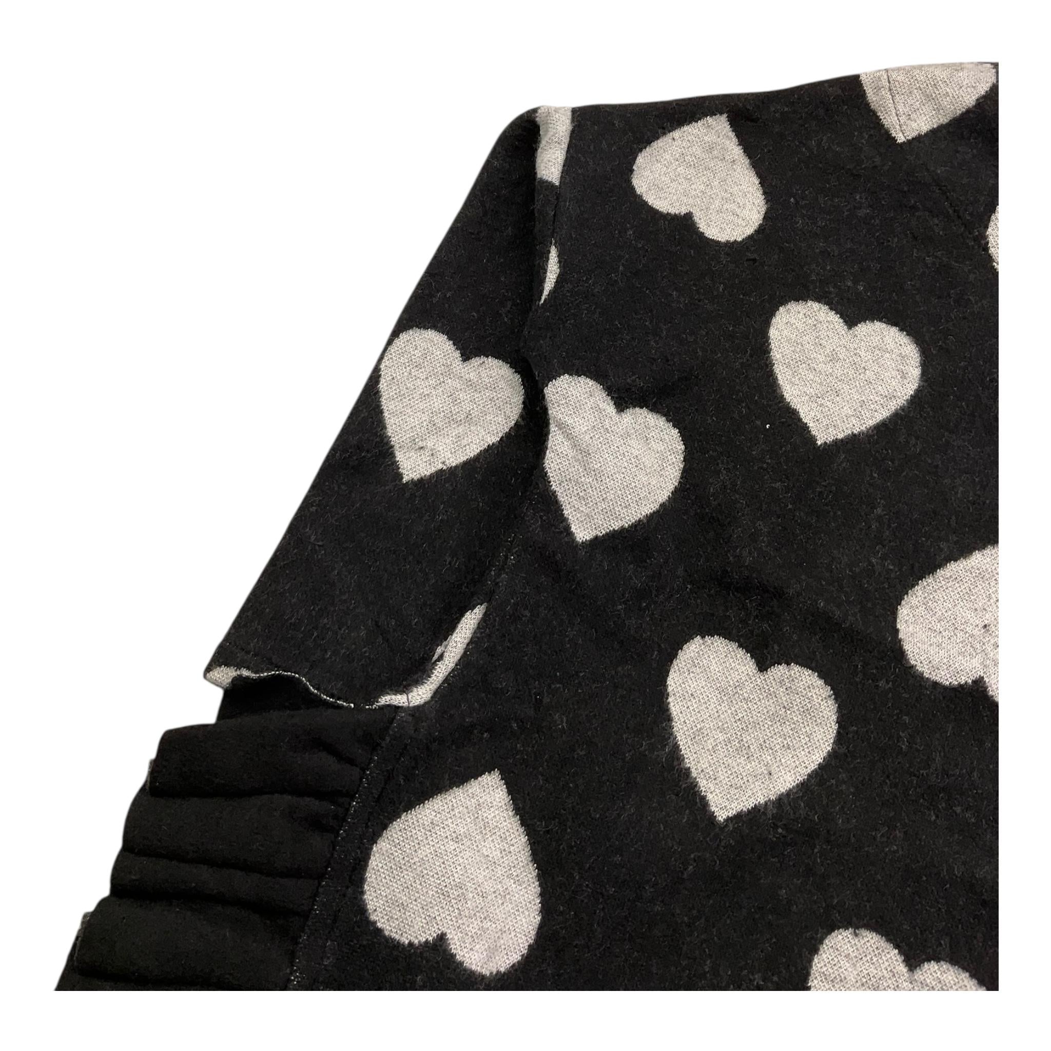 MAGIL maglia girocollo tinta unita fantasia cuori Nero per Bambina GN21168 NERO MAGIL