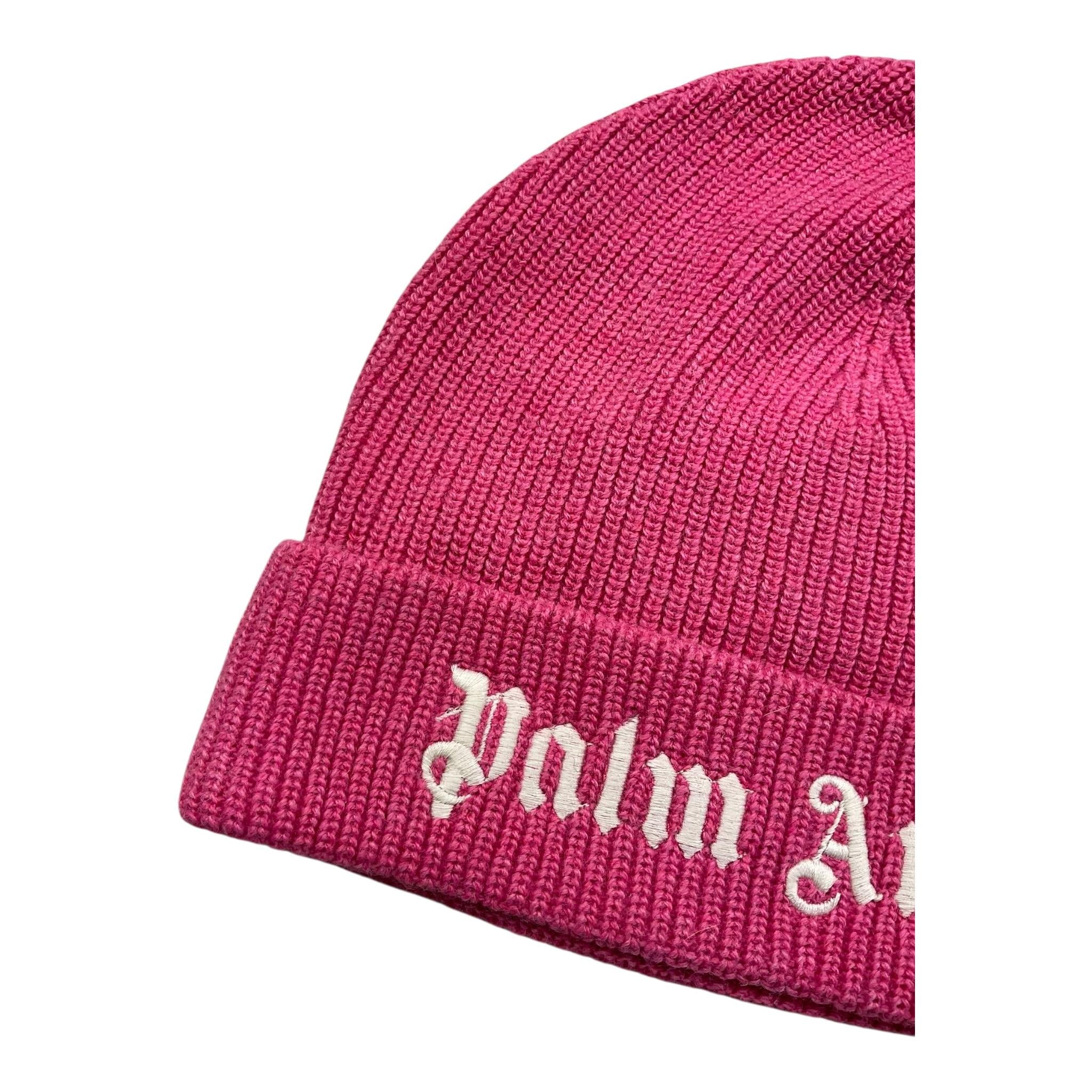 PALM ANGELS cappello tinta unita cn logo Rosa per Bambina PGLC005 ROSA PALM ANGELS
