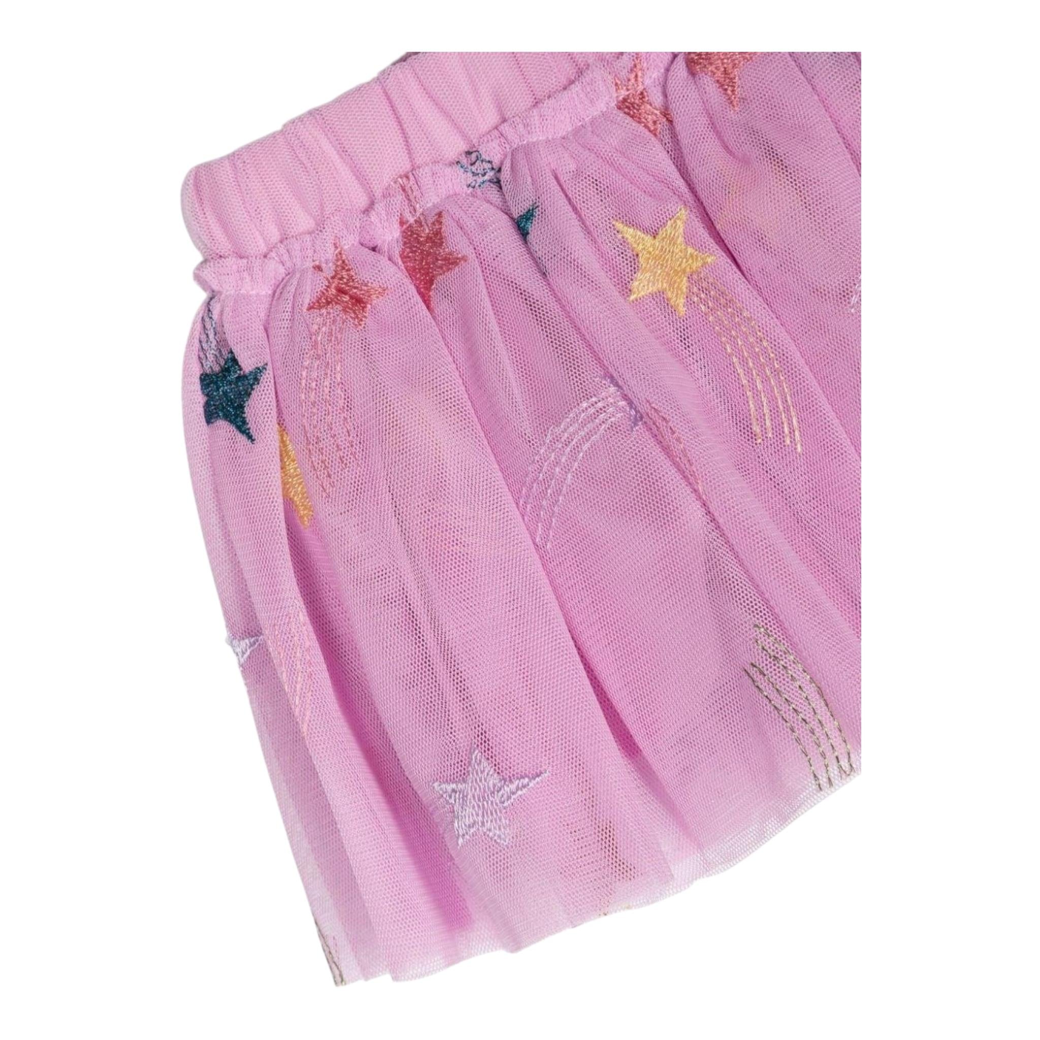 STELLA McCARTNEY gonna tinta unita con tulle Rosa per Neonata TV7041 ROSA STELLA McCARTNEY