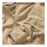 CALVIN KLEIN felpa tinta unita con zip e cappuccio Beige per Bambina IG0IG02541 BEIGE CALVIN KLEIN