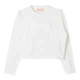 ELISABETTA FRANCHI shirt girocollo tinta unita con stampa Bianco per Bambina EFTS224XX BIANCO ELISABETTA FRANCHI