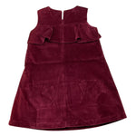 TRUSSARDI abito giromanica tinta unita in camoscio Bordeaux per Bambina TGA25124VE BORDEAUX TRUSSARDI
