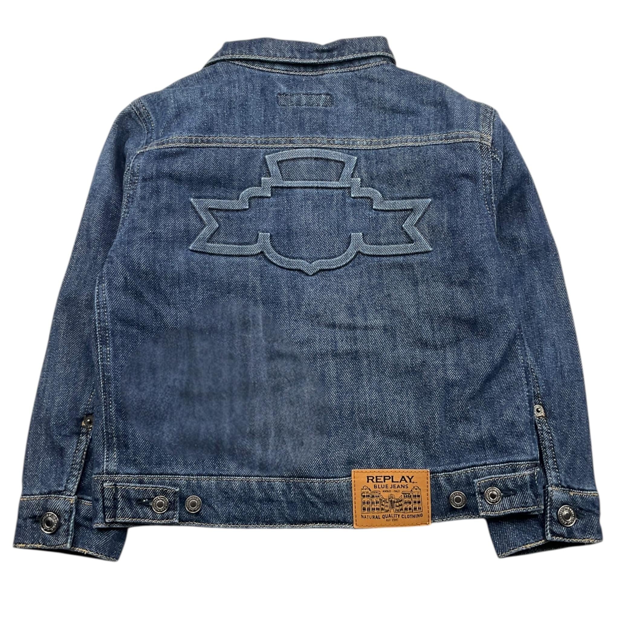 REPLAY giubbino in denim tinta unita Blu per Bambino SB8209 BLU REPLAY