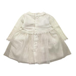 MAYORAL abito tinta unita con tulle Bianco per Neonata 2806680X BIANCO MAYORAL