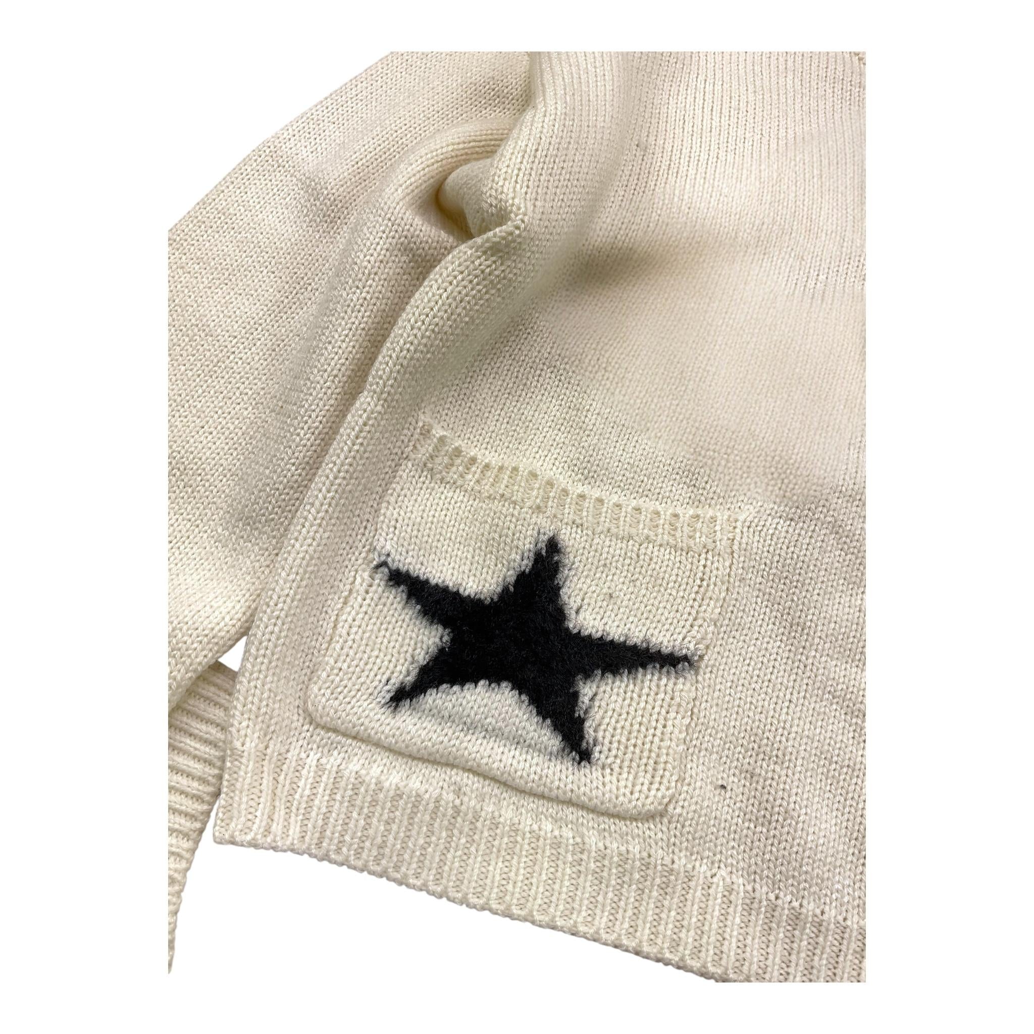 LIU JO maglia tinta unita girocollo con stampa Panna per Bambina GF4111X PANNA LIU JO