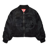 DIESEL felpa tinta unita con zip Nero per Bambina J01950 NERO DIESEL