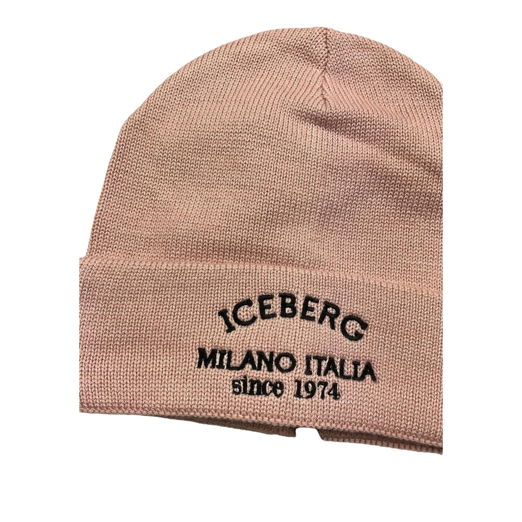 ICEBERG cappello tinta unita con logo Rosa per Bambina CAICE5304J ROSA ICEBERG