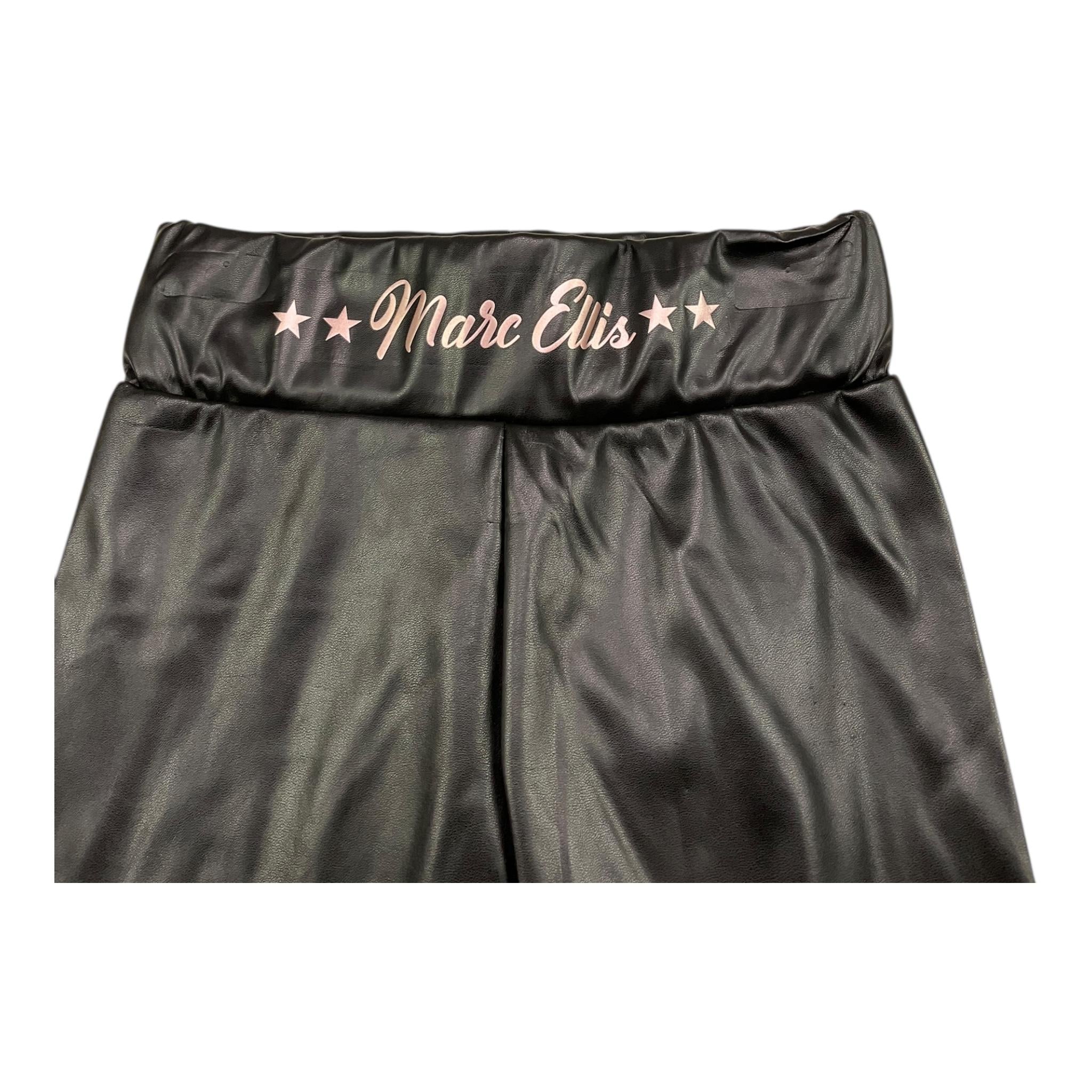 MARC ELLIS leggins in ecopelle tinta unita con elastico in vita Nero per Bambina JMJPT00284XX NERO MARC ELLIS