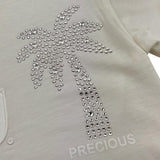 MCU t-shirt girocollo tinta unita con brillantini Bianco per Neonato MCUK6002N BIANCO MCU