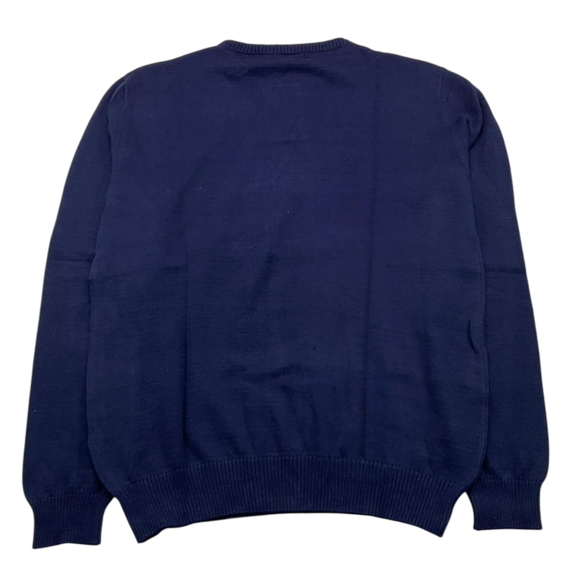 CESARE PACIOTTI maglia girocollo tinta unita con logo Blu per Bambino MGP5355JX BLU CESARE PACIOTTI