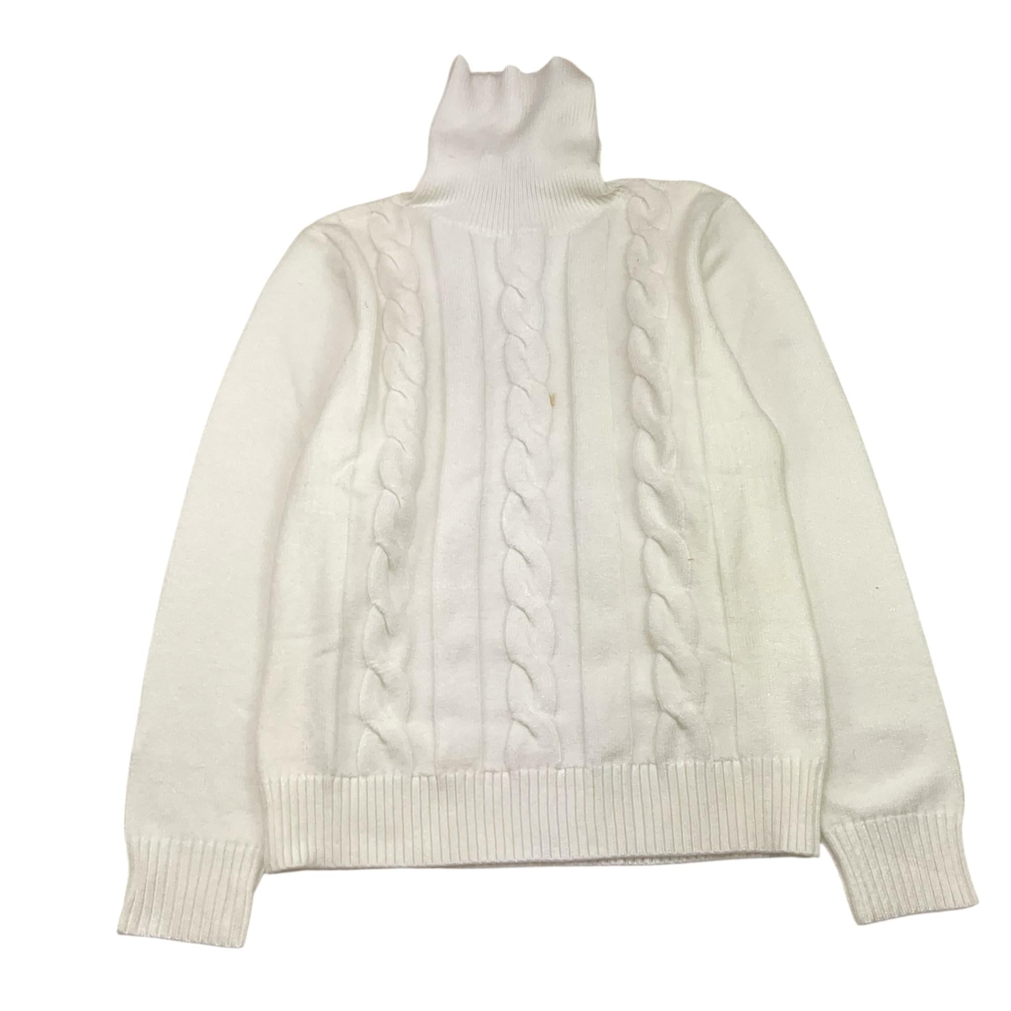 NEVER TOO maglia collo alto tinta unita Bianco per Bambino NT2118R BIANCO NEVER TOO