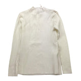 SMILE YES maglia tinta unita mezzo collo a costine Bianco per Bambina BA903 BIANCO SMILE YES